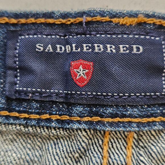 Saddlebred Jeans Mens 40x30 Straight Leg Blue Denim Classic Fit - Picture 3 of 8